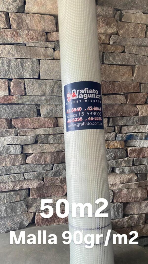 Grafiato Malla Fibra Vidrio 90gr 50m2